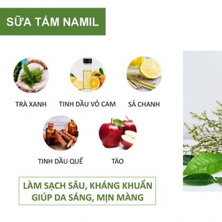 Sữa tắm thảo dược Namil
