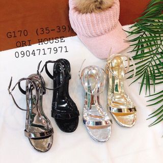 giày sanda gót bầu