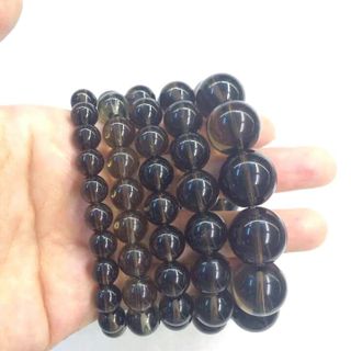 Vòng đá phong thủy thạch anh khói