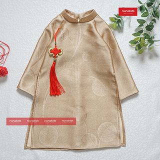 Áo dài bé trai gấm Mộc