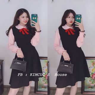 ĐẦM XOÈ TAY HỒNG NƠ ĐỎ