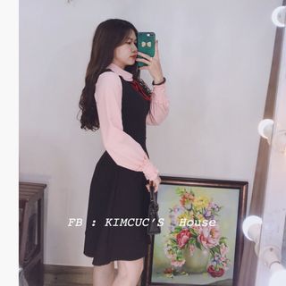 ĐẦM XOÈ TAY HỒNG NƠ ĐỎ