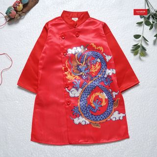 Áo dài rồng in tafa Nunakids