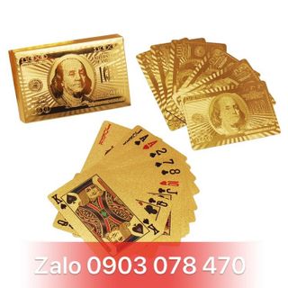 BỘ BÀI MẠ VÀNG 24K giá sỉ