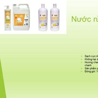 Nước rửa chén hương chanh gừng GW 1L