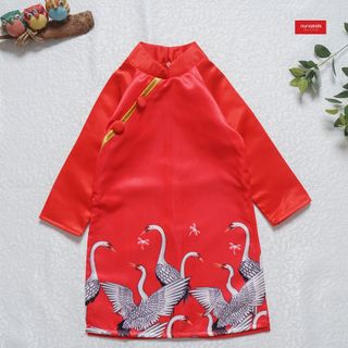 Áo dài bé trai Thiên Nga Nunakids