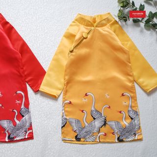 Áo dài bé trai Thiên Nga Nunakids