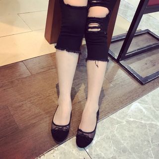 giày bup bê phối lưới