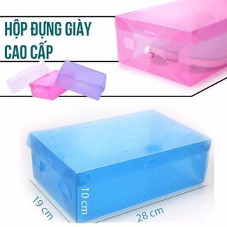 10 hộp đựng giầy dép vật dụng bằng nhựa trong suốt đẹp bềnh giá sỉ