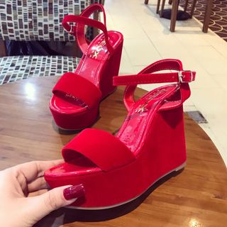 giày đế xuồng sandal chất nỉ
