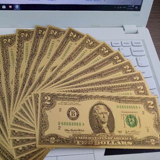 2 usd mạ vàng - đô la mạ vàng