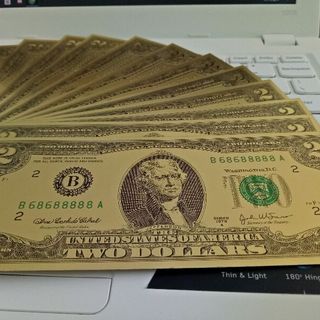 2 usd mạ vàng - đô la mạ vàng