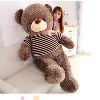 Gấu bông Teddy áo len khổ vải 80cm