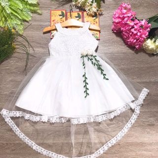 Đầm cổ yếm đuôi tôm có sẵn - DBGSTK-10160