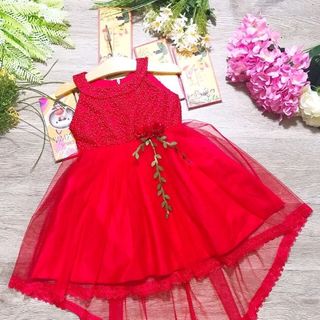 Đầm cổ yếm đuôi tôm có sẵn - DBGSTK-10160