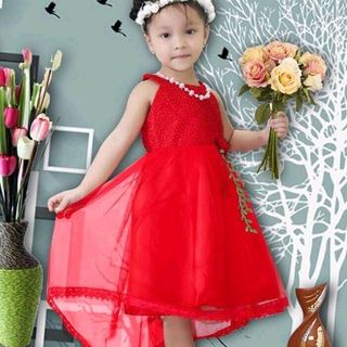 Đầm cổ yếm đuôi tôm có sẵn - DBGSTK-10160