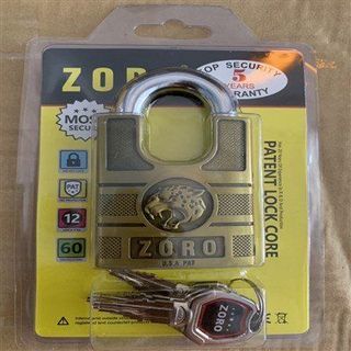 Ổ khóa Zoro đầu Báo 6 phân 4 chìa Chống cắt giá sỉ