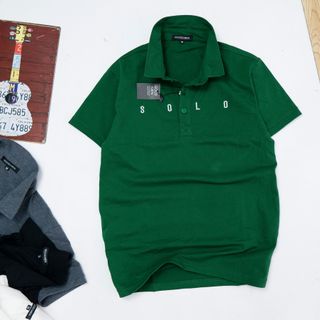 Áo thun nam chữ thêu solo