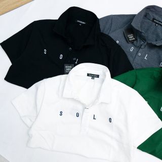 Áo thun nam chữ thêu solo