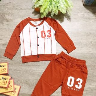 Bộ thun cotton bt có sẵn nhí - BBTSTK-8095