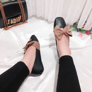 giày bup bê nơ vải