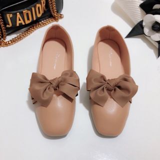 giày bup bê nơ vải