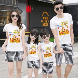 ÁO THUN GIA ĐÌNH IN HÌNH TẾT- ATGD07