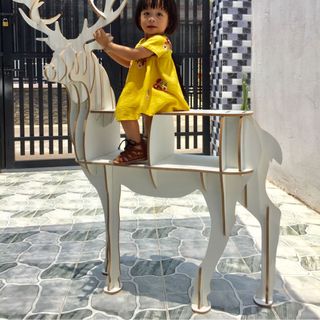 kệ hươu gỗ