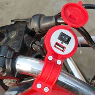 Sạc điện thoại gắn trên xe máy có công tắc