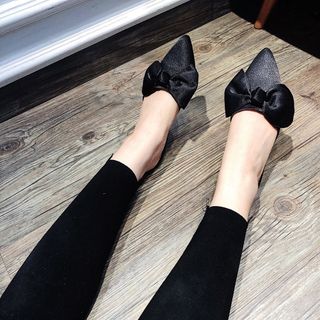 dép suc lụa nơ