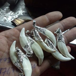 răng nanh sói bọc bạc giá rẻ