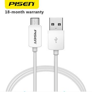 Cáp Pisen USB Type-C 2A 1000mm