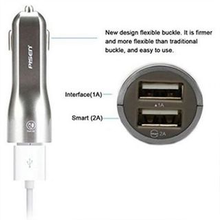 Sạc trên ô tô Pisen 2 cổng USB1A2A