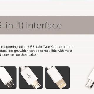 Cáp Pisen 3 trong 1 Type-C/ Lightning/ Micro