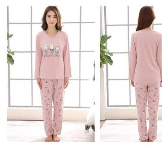 Đồ bộ mặc nhà hình chú thỏ ngộ nghĩnh đáng yêu 123