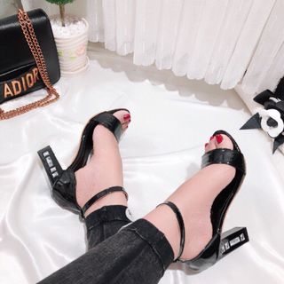 giày sandal cao gót đính đá