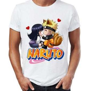 Áo thun in hình Naruto Áo Trắng In 2 Mặt In Tay Áo - Mẫu 5