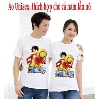 Áo thun nam One Piece in hình LAW Áo Trắng In 2 Mặt - Mẫu 6