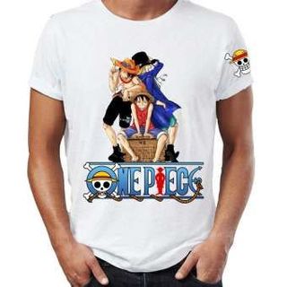 Áo thun nữ One Piece in hình Sabo Áo Trắng In 2 Mặt In Tay Áo - Mẫu 2