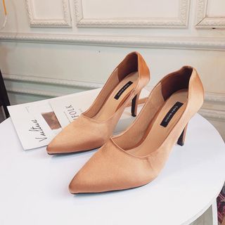 giày cao gót lụa