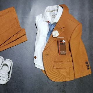 Bộ vest trẻ em màu cam
