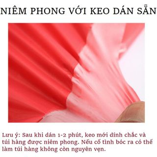 Túi nilon dai 20x30cm Xanh gói hàng tiện lợi keo dán miệng