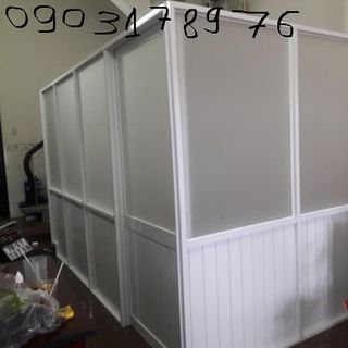 Vách ngăn nhôm kính thợ lắp vách ngăn nhôm kính