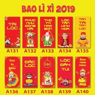 Bao Lì Xì Năm Kỷ Hợi Siêu Cưng 17K/10 Cái P2