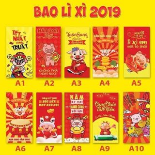 Bao Lì Xì Năm Kỷ Hợi Siêu Cưng 17K/10 Cái P2