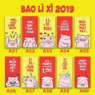 Bao Lì Xì Năm Kỷ Hợi Siêu Cưng 17K/10 Cái P3