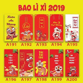 Bao Lì Xì Năm Kỷ Hợi Siêu Cưng 17K/10 Cái P3