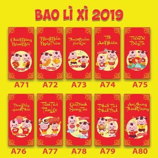 Bao Lì Xì Năm Kỷ Hợi Siêu Cưng 17K/10 Cái P3