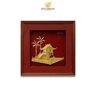 Tranh Chùa Một Cột 40x40cm – Biểu tượng văn hóa Việt Nam