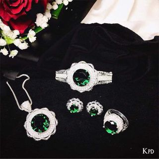 bộ trang sức bạc